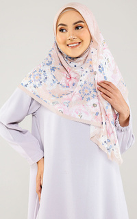 Hijab Motif Shakufa Raya Collection - Peanut Butter