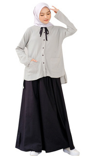 Blus Setelan Rok Couple Terbaru  Wanita Remaja Muslimah  Premium LG 798