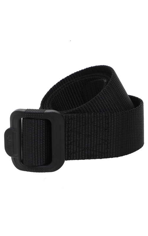 Ikat Pinggang Pria Canvas Stylish Metal Buckle Belt - Black