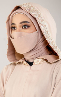 Gamis Abaya Renda Beige Chocomilk-Mocca-511577