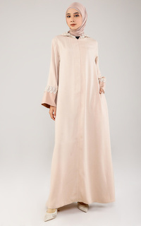 Gamis Abaya Renda Beige Chocomilk-Mocca-511578
