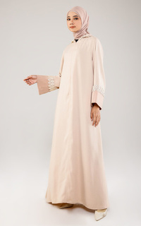 Gamis Abaya Renda Beige Chocomilk-Mocca-511579