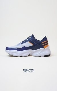 Sepatu Sneakon 2in1 Prime BlueWhite - Unisex BlueWhite-512285