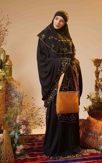 Mukena Diva 005 Laurry Flower Black