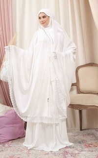 Mukena Shiva 136 Khalsum Aulia Maxi Broken White