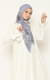 Printed Scarf GARDEN SERIES SKY BLUE