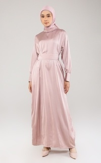 Long Dress Arumi Dress Raya Collection Peach