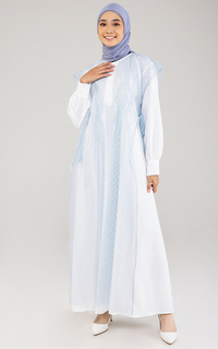 Long Dress Chara Dress Blue Sky Raya Collection
