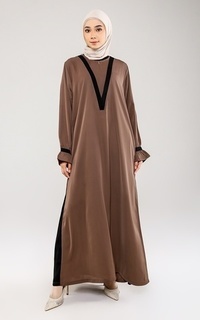 Ghaliya Abaya Walnut Raya Collection