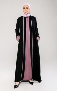 Long Dress Azkiya Abaya Plum Purple Raya Collection