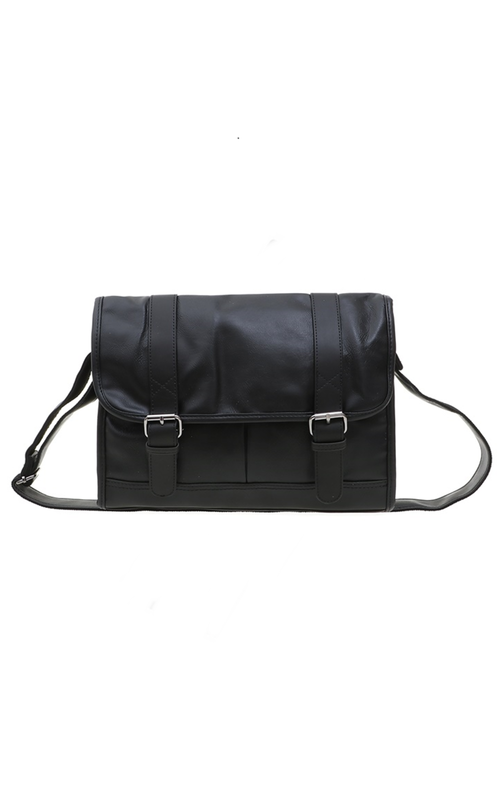 Jual Bag Hamlin Roger Tas Selempang Sling Bag Pria Kantor Handmade Material  Leather ORIGINAL - Black