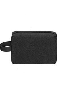 Bag Ars Tas Gadget Organizer Large Compartment Anti Air Material Canvas ORIGINAL - Black Gray-517356