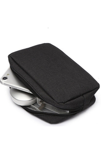 Bag Ars Tas Gadget Organizer Large Compartment Anti Air Material Canvas ORIGINAL - Black Gray-517357