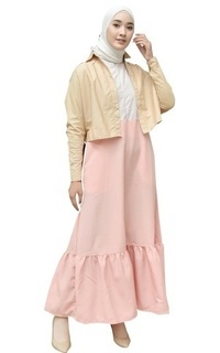 Long Dress Gamis Outer Casual Wanita Remaja Bahan Silk Premium LG 781