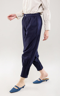 Pants Bottom Pleats Pants Navy