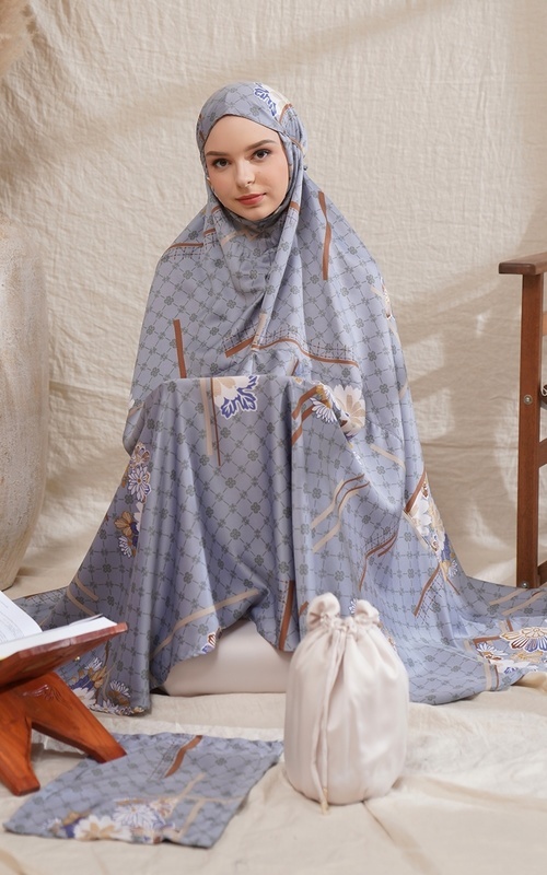 Mukena - Zahra Studio Exclusive Prayerwear Set in Ocean - Ocean