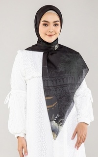 Hijab Motif Mecca Voal Scarf Syar'i