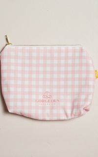 Bag Pouch Checkred Pink