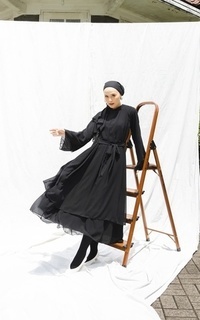 Gamis Abaya Amira Black-521803