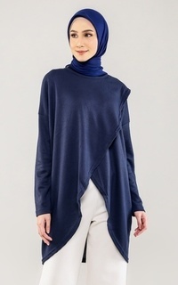 Tunik Slit Top Navy