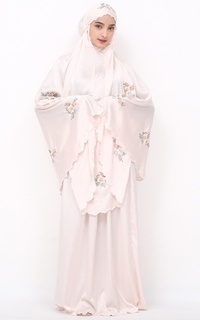 Mukena Lembut Bordir Baby Pink #001