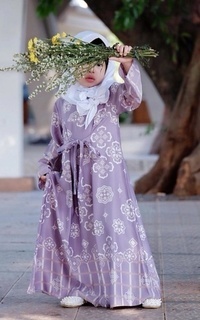 Gamis Camela Dress Kids Purple