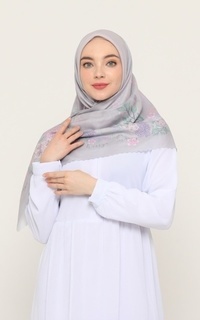 Hijab Motif HYDRANGEA SERIES SILVER