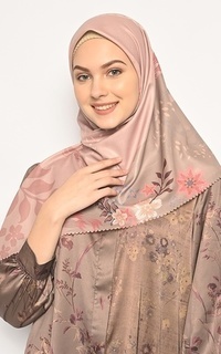 Printed Scarf Ayra Hijab Dusty Pink 