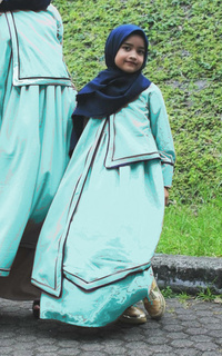 kids' clothing Farabella Kids Dress Gamis Anak - Blue ZRN