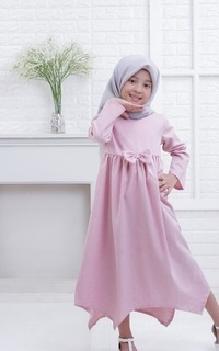 Pakaian Anak Tadzkia Dress Kids Pink