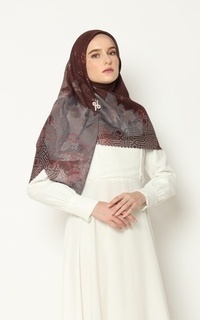 Printed Scarf MAROCCO SERIES BURGUNDY