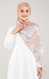 Pashmina The British Satin Shawl - Brick