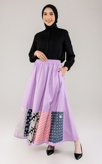 Rok Katya Batik Skirt Lilac