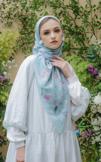 Hijab Motif Tulip Series - Seaglass