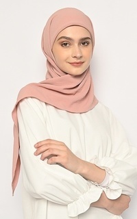Hijab Instan Karisa Segitiga Instan Dusty Pink