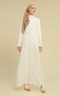 Gamis Inner Dress Lengan Panjang Broken White-530113