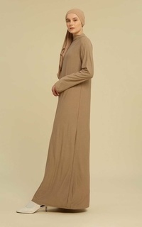 Gamis Inner Dress Lengan Panjang Taupe-530123
