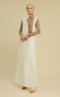 Gamis Inner Dress Tanpa Lengan Broken White-530187