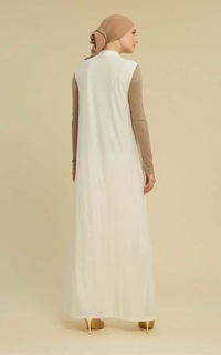 Gamis Inner Dress Tanpa Lengan Broken White-530189