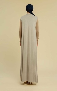 Gamis Inner Dress Tanpa Lengan Grey-530192
