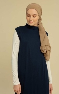 Gamis Inner Dress Tanpa Lengan Navy-530194