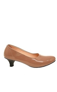 Sepatu Glory Heels Woman Design Casual Sepatu Hak Wanita Premium Quality - Mocca