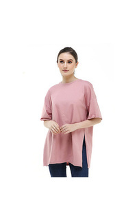 Shirt Fintan Tshirt Super Comfy Short Sleeve Design Simple And Casual Look Atasan Wanita - Pink Pink-532623
