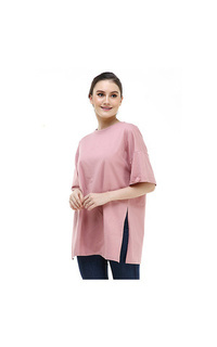 Shirt Fintan Tshirt Super Comfy Short Sleeve Design Simple And Casual Look Atasan Wanita - Pink Pink-532624