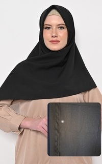 Plain Scarf [Defect Sale: Reject Kain] Hijab Segi 4 Jahit Tepi Diamond