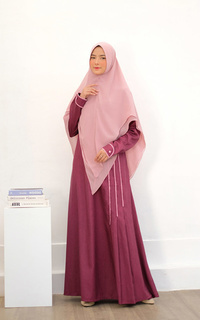 Long Dress Gamis Dania - Maroon S