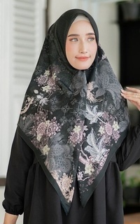 Printed Scarf MIreeya Series Black