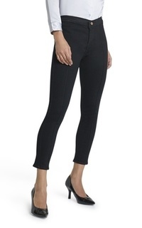 Pants Ethelyne Celana Jeans High Waist Lipat Tulang Tengah Bawahan Wanita Casual - Black