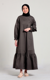 Long Dress Khansa Dress Grey