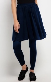 Celana Td Active Legging Rok Olahraga Dual Layer (2-In-1) Navy-536044